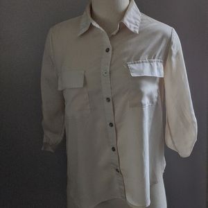 Cream button down